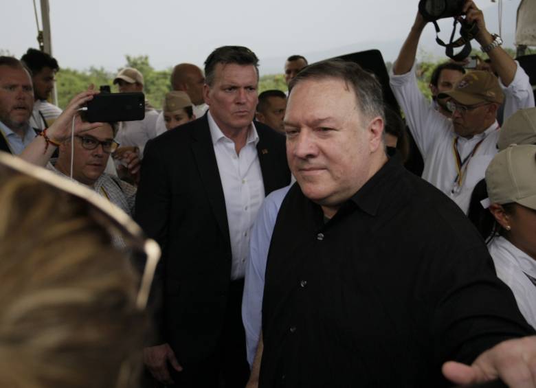Visita del secretario de Estado de los Estados Unidos, Mike Pompeo, a Cúcuta, Norte de Santander. Foto: Colprensa