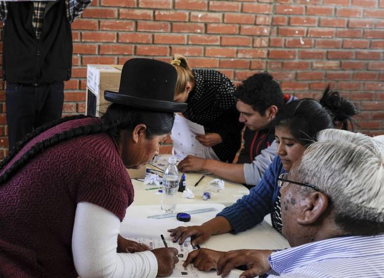 Un total de 7.315.364 bolivianos estaban convocados a las urnas. FOTO AFP