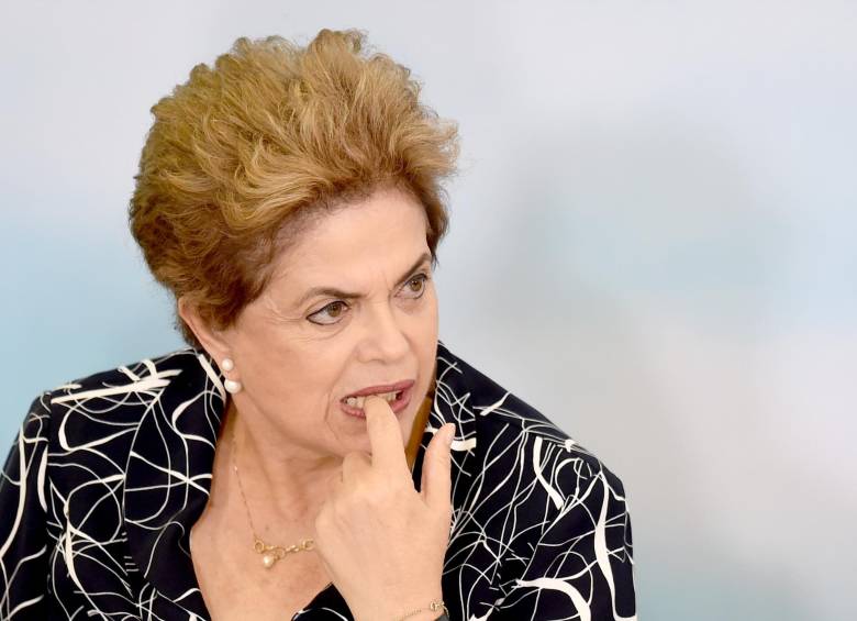 Rousseff podría dejar su cargo la próxima semana. FOTO afp