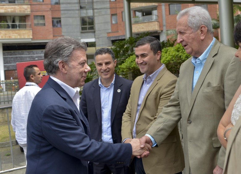 El presidente Santos habló con empresarios en la Cámara de Comercio de Medellín y les explicó los beneficios del Plan de Impulso a la Productividad y el Empleo. FOTO Cortesía