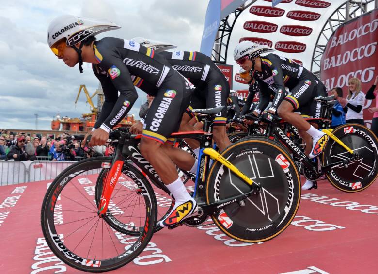 Los representantes colombianos ya están listos para dar la batalla en la última grande del ciclismo en la temporada. Con nombres ilustres promete dar espectáculo. FOTO AP 