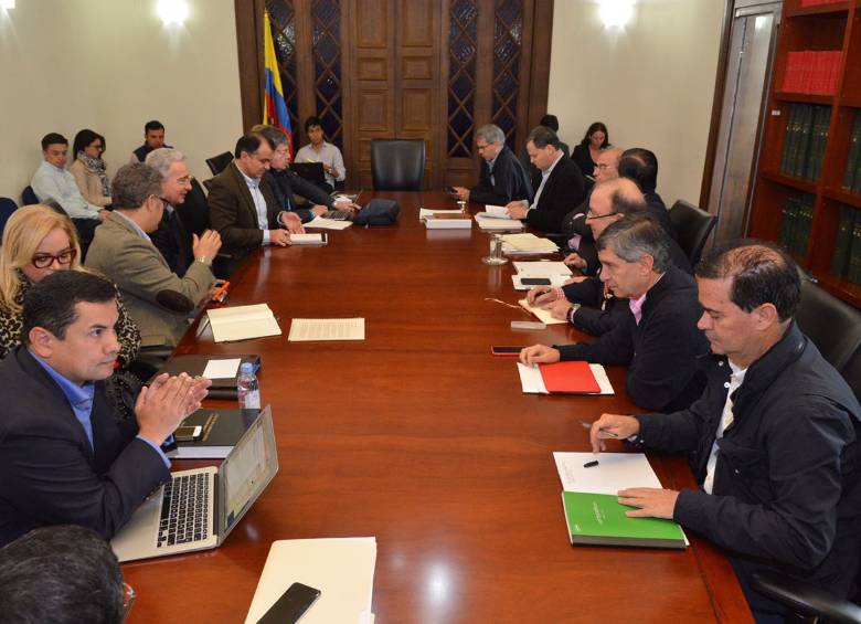 El equipo del Gobierno estará encabezado nuevamente hoy por Humberto de la Calle, acompañado de Frank Pearl, Sergio Jaramillo y los ministros Cristo, Pardo y Villegas. FOTO Presidencia