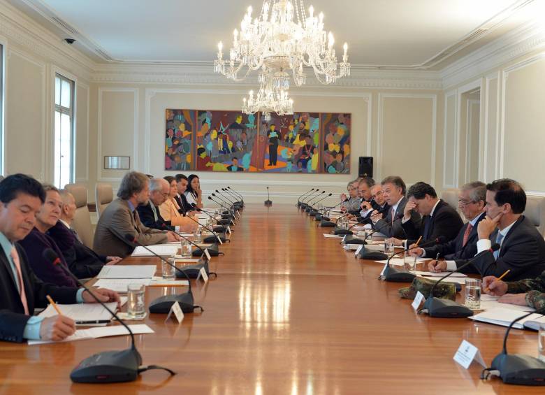 El presidente Juan Manuel Santos convocó para las 3:00 de la tarde de este miércoles a la Comisión Asesora de Relaciones Exteriores. FOTO CORTESÍA