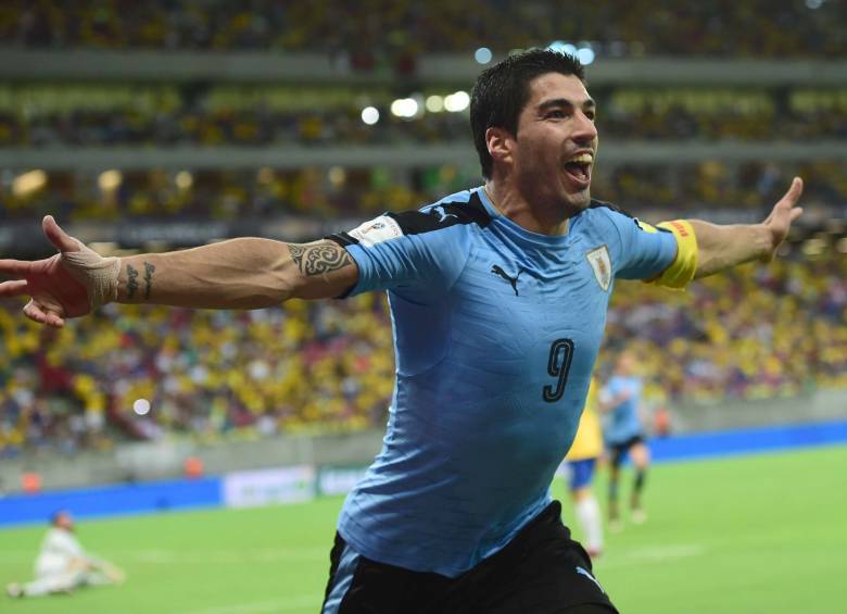Suárez reapareció con gol en la Eliminatoria. FOTO AFP