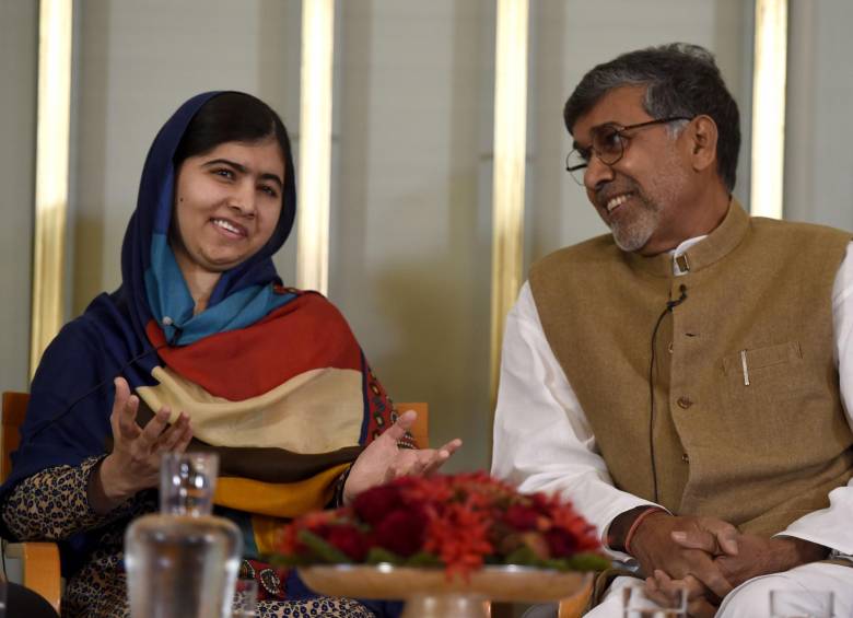 Malala se convirtió en un fenómeno mundial tras ser tiroteada hace dos años por integristas talibanes por defender la educación femenina en su país. FOTO AFP