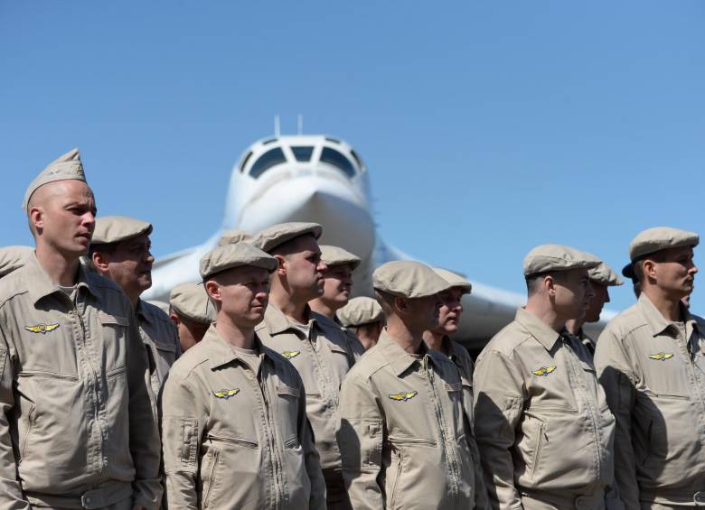 Aviones rusos enviados a Venezuela. FOTO: AFP