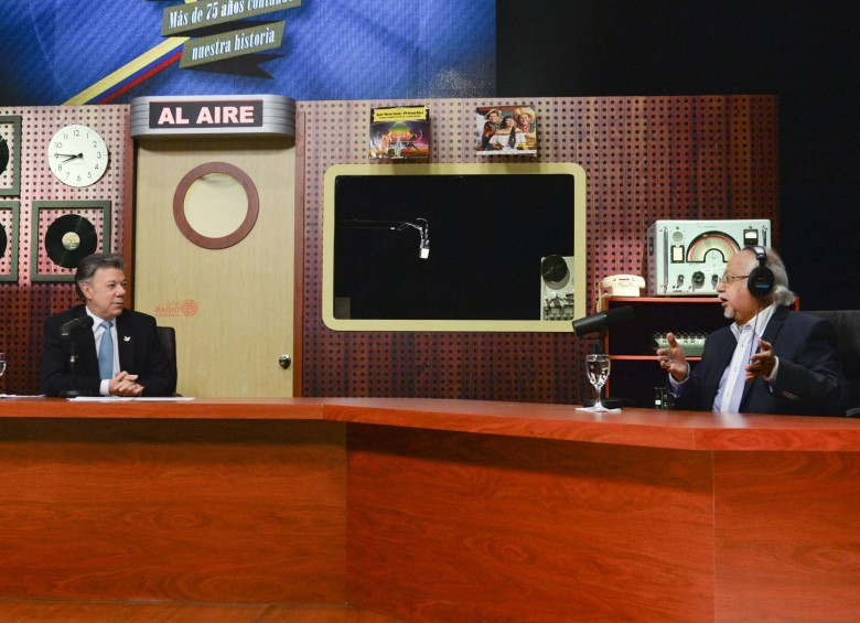 El presidente de la República, Juan Manuel Santos, dio la instrucción de que se retome el nombre Radio Nacional. FOTO CORTESÍA