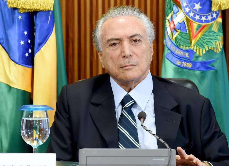 Presidente interino de Brasil, Michel Temer. FOTO AFP