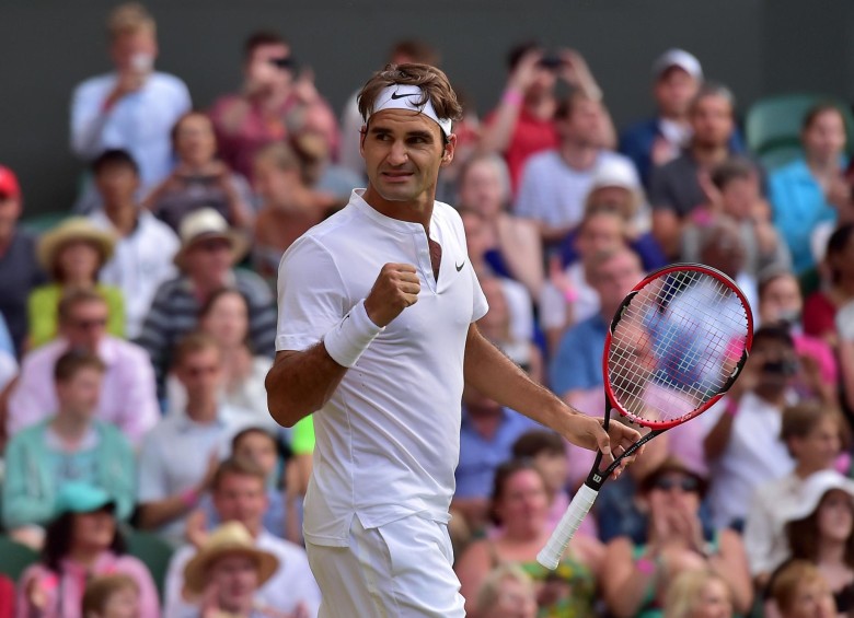 El suizo Roger Federer, número dos del mundo, se medirá en los cuartos de final de Wimbledon al francés Gilles Simon. FOTO AFP