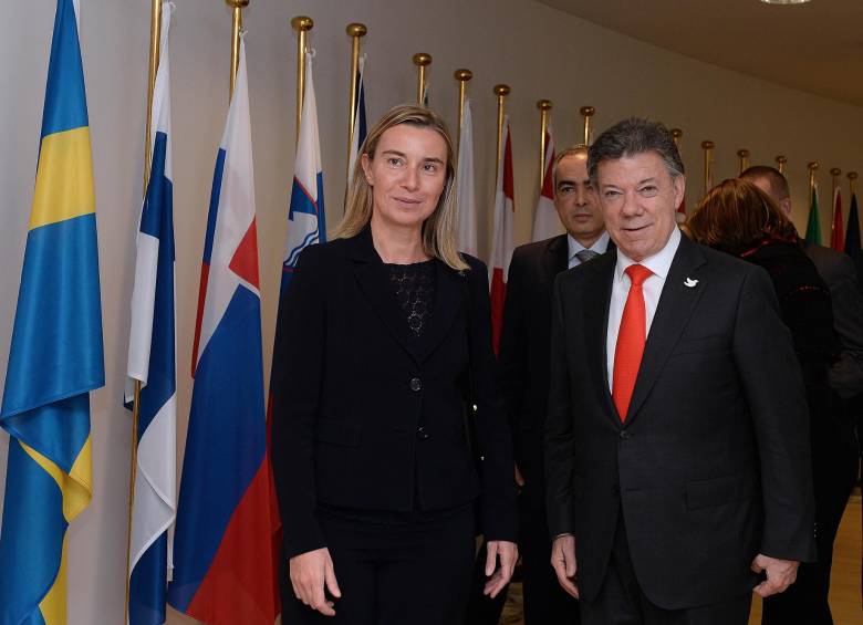 La alta representante de la Unión Europea y vicepresidenta de la Comisión Europea, Federica Mogherini, afirmó este viernes que el atentado de las Farc en la que murieron 10 soldados. FOTO COLPRENSA