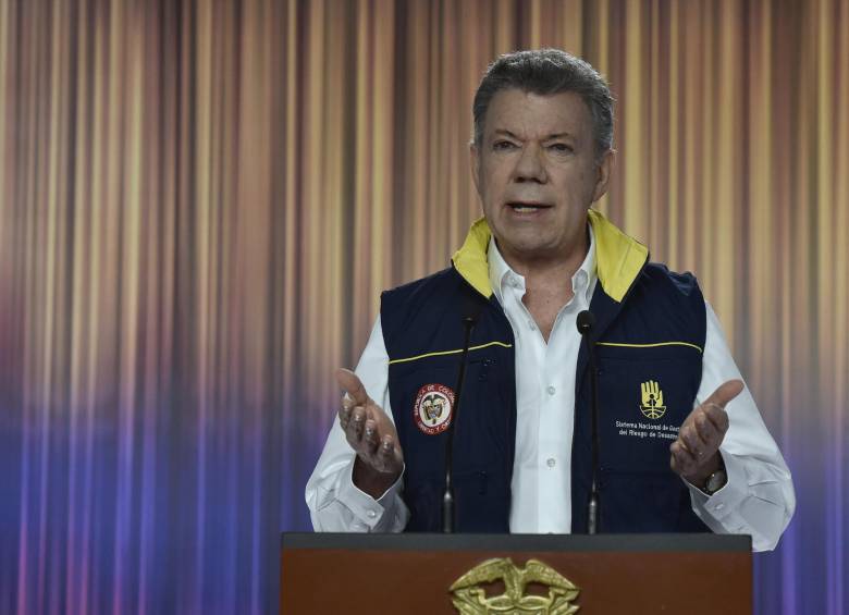 El presidente Juan Manuel Santos. Foto: Archivo-Colprensa. 