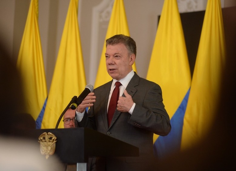 Presidente de la República, Juan Manuel Santos. FOTO COLPRENSA
