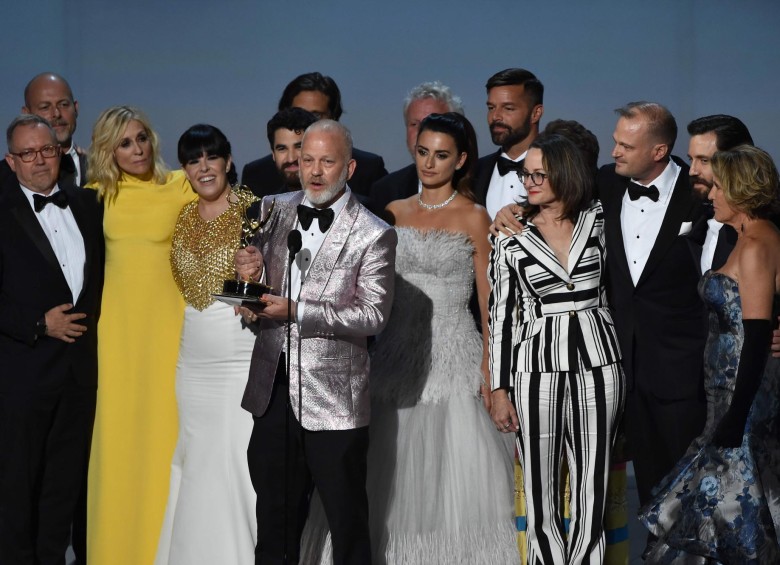 Ryan Murphy, director del asesinato de Gianni Versace agradeció el galardón. FOTO Reuters