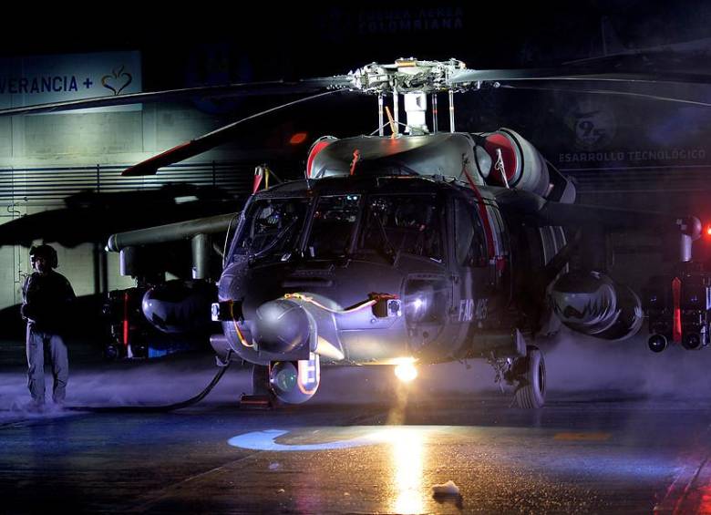 El helicóptero “Arpía IV” marcará la diferencia en el combate y elevará las capacidades ofensivas de la Fuerza Aérea Colombiana. FOTO COLPRENSA