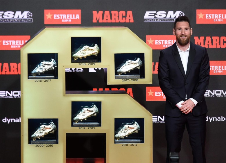 En Video Messi Recibió Su Sexta Bota De Oro