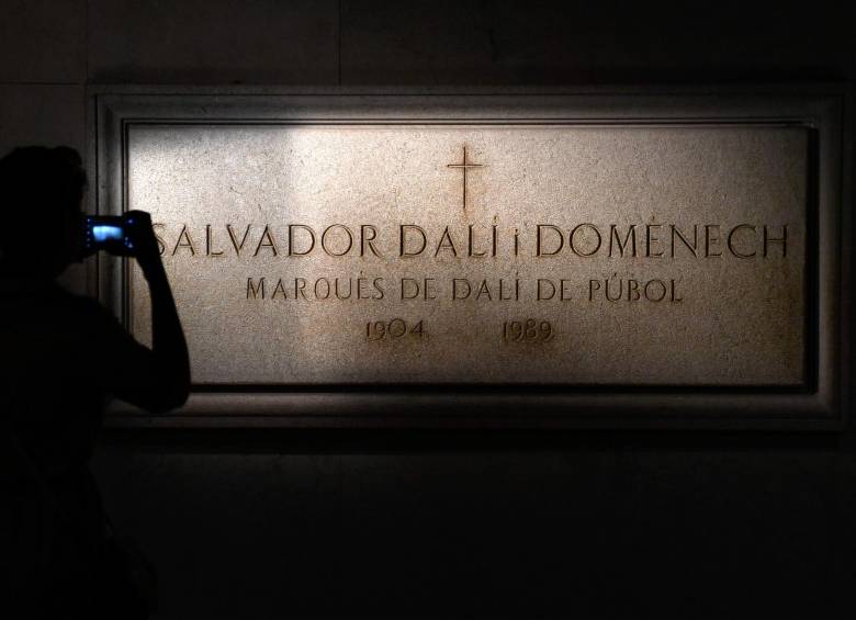 La tumba de Dalí se encuentra ubicada en su Museo en la ciudad de Figueras, España. Foto: AFP 