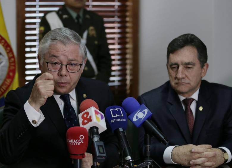 De izquierda a derecha José Luis Barceló, presidente de la Corte Suprema de Justicia y Álvaro Fernando García, vicepresidente. Foto: Colprensa.
