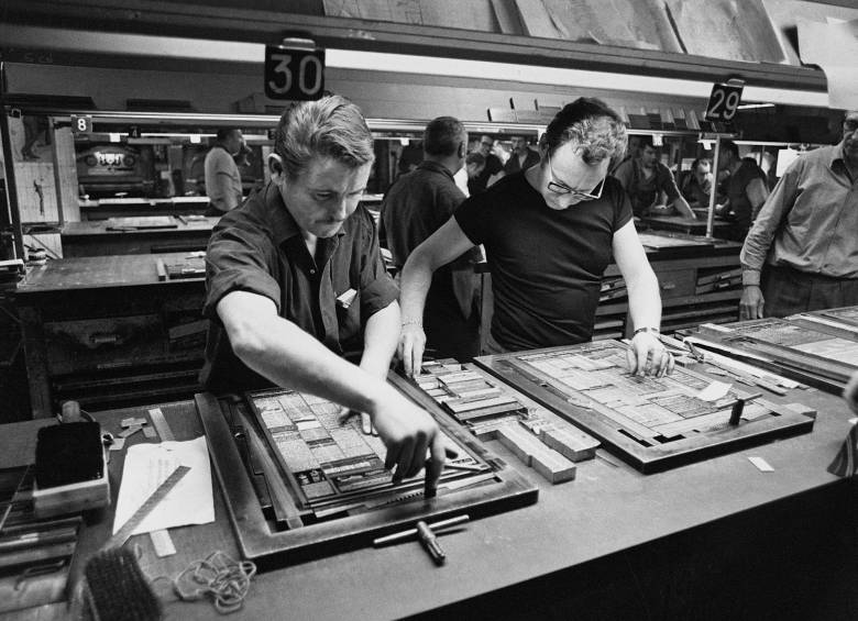 Imagen de la rotativa en 1970. FOTO AFP