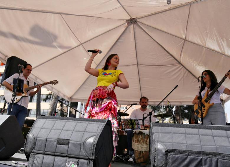 Concierto un Canto por Colombia en el parque de los hippies en Bogotá. FOTO COLPRENSA