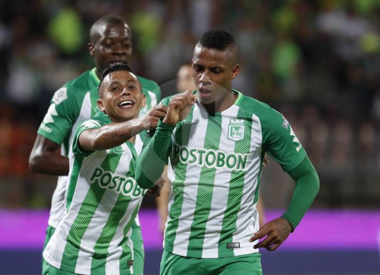 Jeison Lucumí anotó su tercer gol con la camiseta de Nacional. FOTO: ROBINSON SÁENZ.
