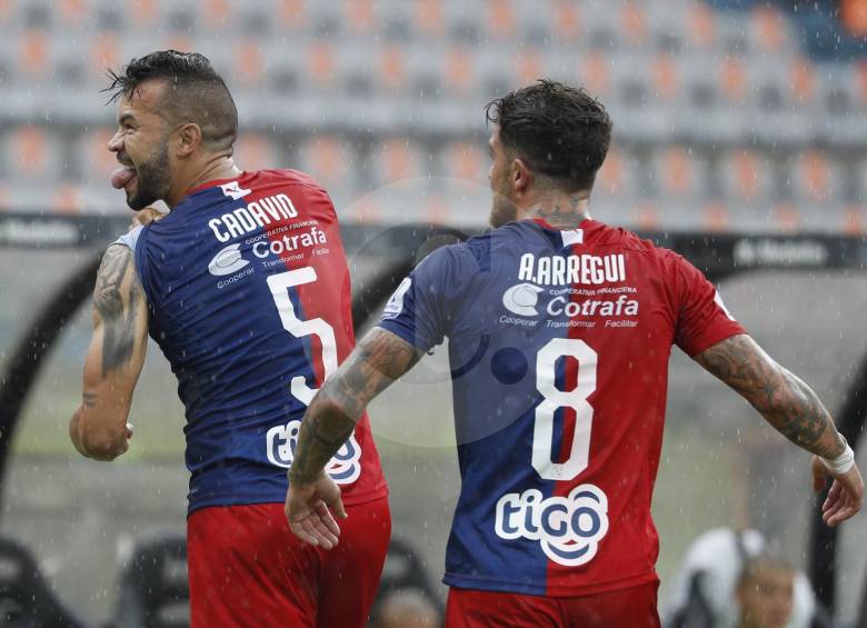 Andrés Cadavid fue el encargado de marcar el primer tanto del Poderoso en la victoria 3-1 sobre Patriotas. FOTO manuel saldarriaga
