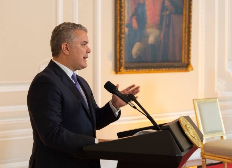 Presidente Iván Duque. FOTO COLPRENSA