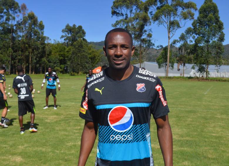 El jugador antioqueño entrenó este jueves con el Poderoso y se convierte en un nuevo refuerzo para el equipo de Leonel. Foto Cortesía