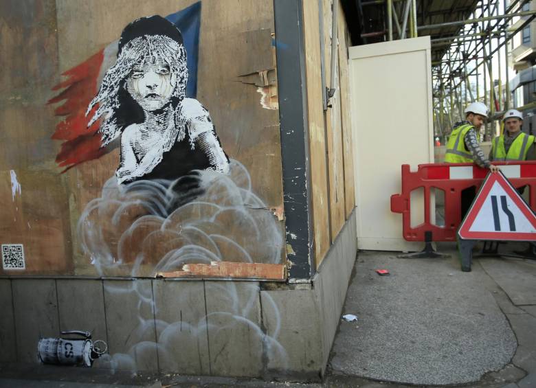La identidad de Banksy es hasta ahora desconocida. FOTO AP