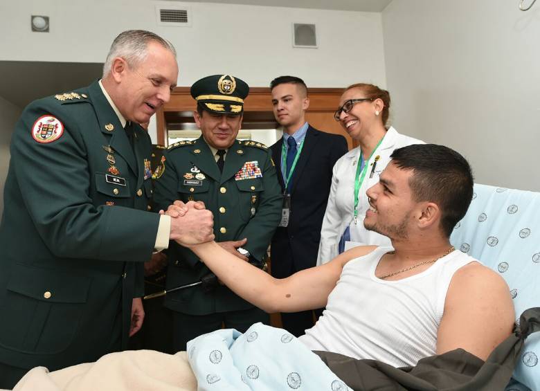 El subteniente Cristhian Moscoso estuvo secuestrado durante 12 días por el frente 32 de las Farc. FOTO COLPRENSA