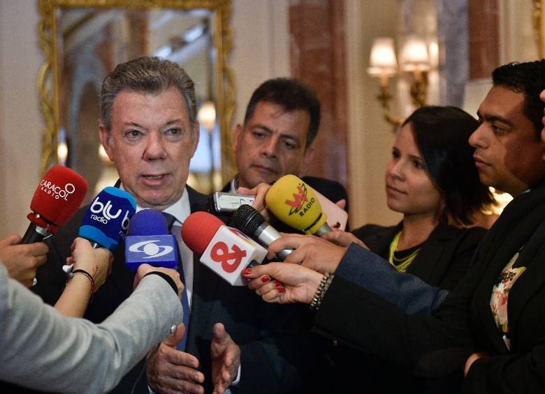 El presidente de la República Juan Manuel Santos. Foto: Cortesía Presidencia.