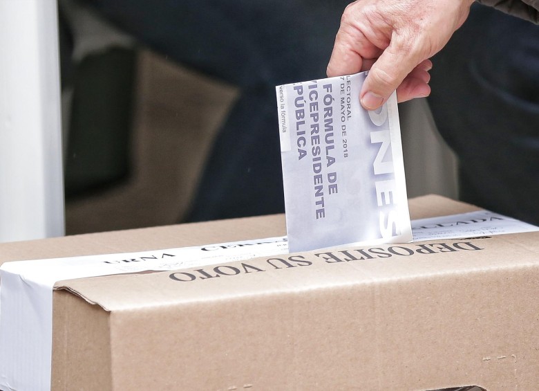 Urna de votación de las elecciones presidenciales 2018 | Imagen de referencia. FOTO COLPRENSA