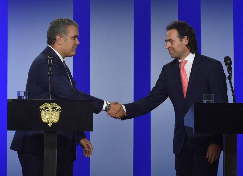 El presidente Iván Duque se reunirá con el alcalde de Medellín, Federico Gutiérrez. FOTO: COLPRENSA 