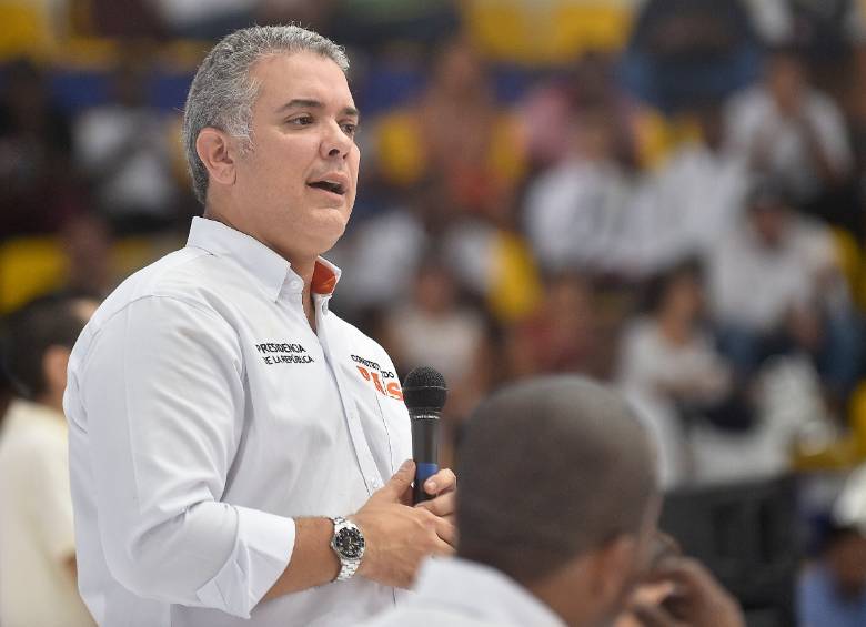Tras conocerse que a la comerciante secuestrada Diana Toro la tienen en Chocó, el presidente Iván Duque recalcó que de no haber liberaciones, el diálogo con el Eln sigue paralizado. FOTO Colprensa