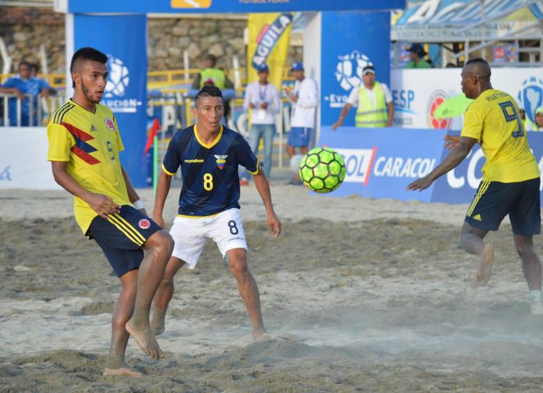 La Selección Colombia de fútbol playa es esperanza de podio en la delegación nacional. FOTO colprensa