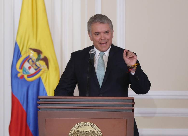 El presidente Iván Duque señala que el artículo 44 se puede prestar para interpretaciones erróneas. FOTO COLPRENSA