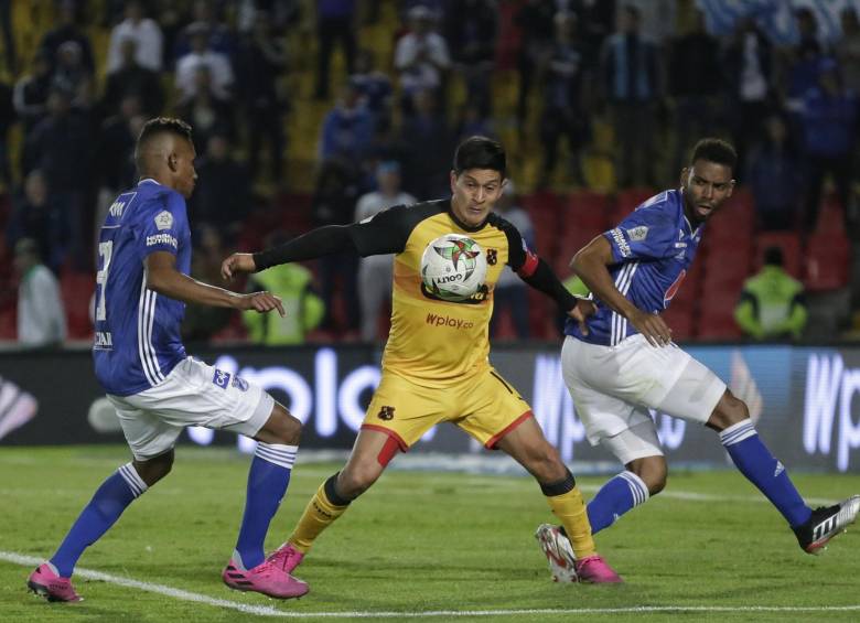 Germán Cano nuevamente apareció como el salvador del Medellín. FOTO COLPRENSA
