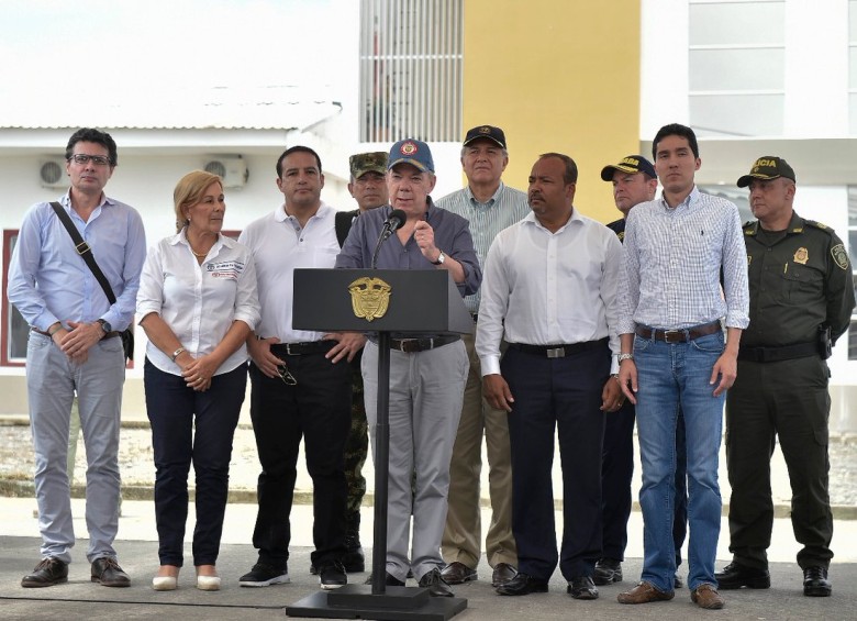 El presidente Juan Manuel Santos ordenó la Fuerza Pública dar con los responsables de los asesinatos de líderes sociales. FOTO: Cortesía Presidencia