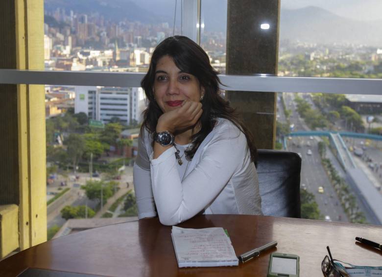 María del Rosario Escobar, saliente secretaria de Cultura de Medellín. FOTO Juan Antonio Sánchez