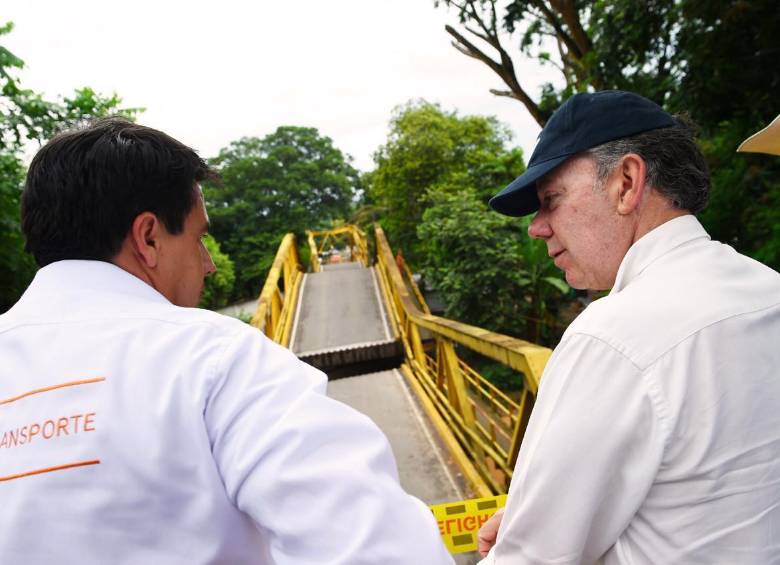 Presidente visitó Yopal y supervisó obras en puente del río Charte
