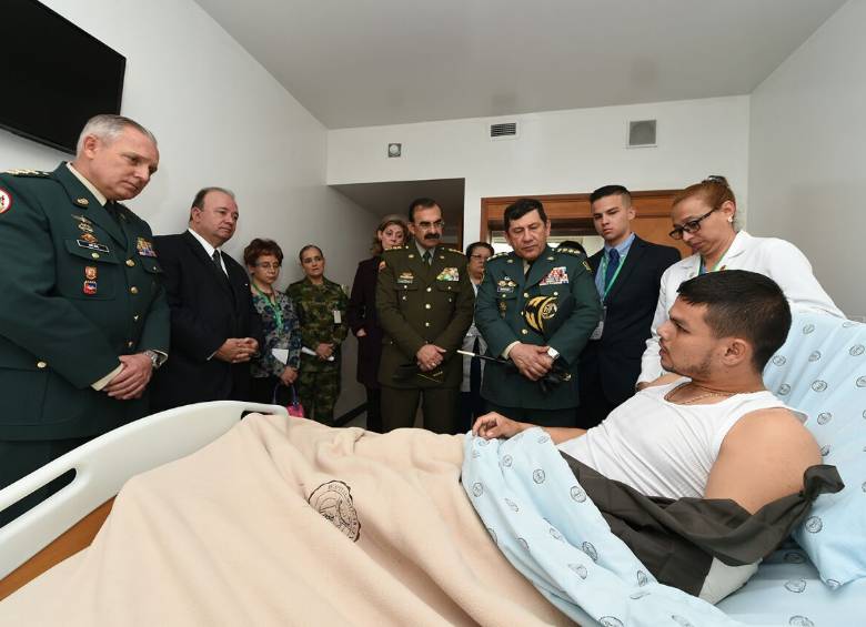 El subteniente Cristhian Moscoso estuvo secuestrado durante 12 días por el frente 32 de las Farc. FOTO COLPRENSA
