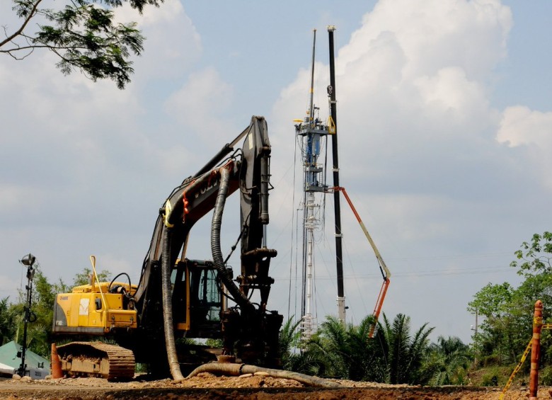 Imagen de exploración petrolera en Colombia, pero la imagen no corresponde a la implementación de fracking en el país. FOTO COLPRENSA