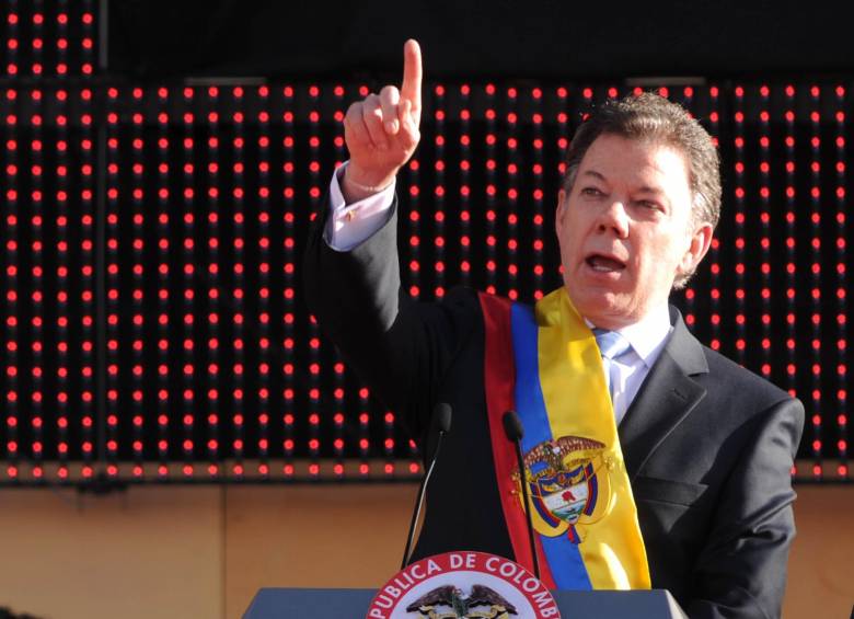 El presidente Juan Manuel Santos ha dicho en todo momento que no tuvo conocimiento de la entrada de dineros de Odebrecht a su campaña de 2014, acusada por la Fiscalía. FOTO Colprensa