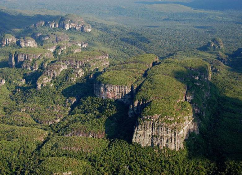 Como un mundo perdido en el corazón de la Amazonía colombiana se yergue la serranía de Chiribiquete. FOTO COLPRENSA