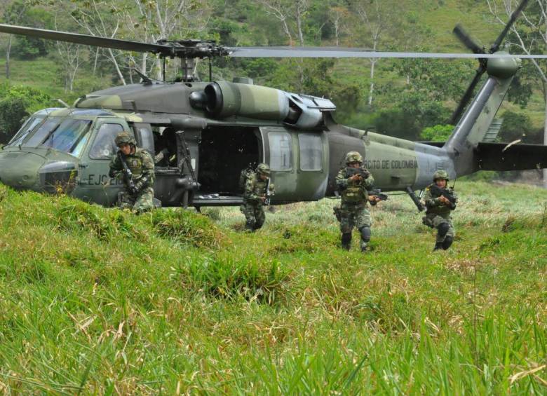 300 hombres fueron enviados a reforzar la seguridad en veredas de Cáceres. FOTO CORTESÍA 