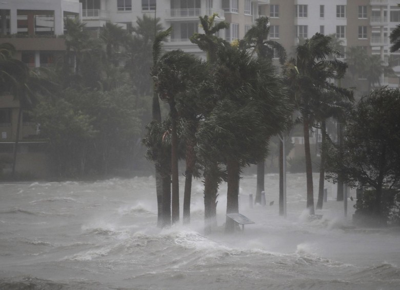 Efectos del huracán Irma en Miami. FOTO AFP