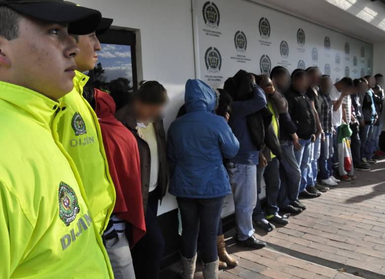 El director de la Policía Nacional, general Jorge Nieto, señaló que en 2015 fueron capturadas 260 mil personas en todo el territorio nacional. FOTO COLPRENSA