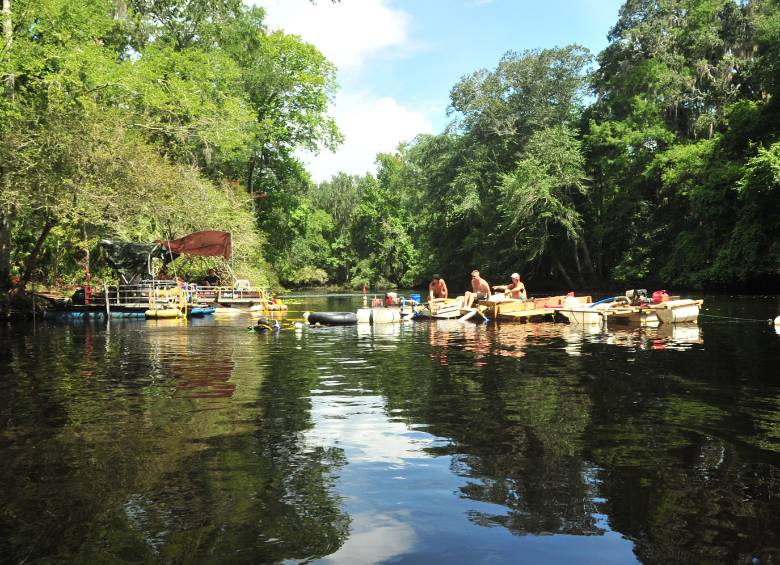 El sitio arqueológico Page-Ladson, a unos 45 minutos de Tallahassee, está situado a unos ocho metros bajo el agua en un sumidero del río Aucilla. FOTO AP