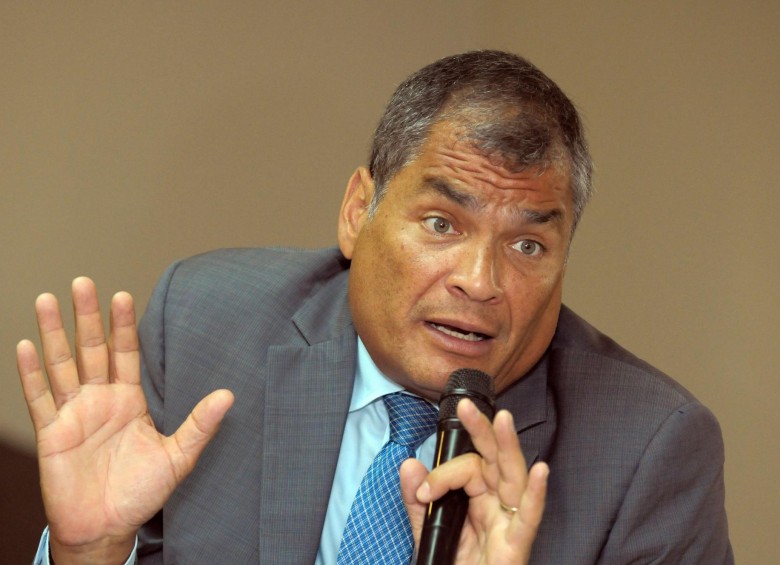 Rafael Correa, expresidente de Ecuador. FOTO: EFE