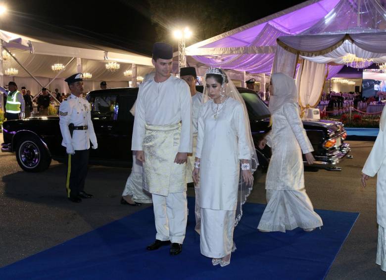 Así fue la boda de la hija del sultán de Malasia 