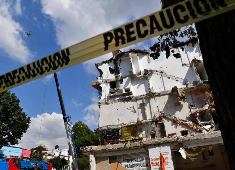 Imagen del terremoto de México, en septiembre de este año. FOTO AFP